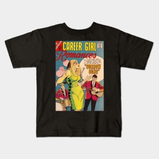 Vintage Romance Comic Book Cover - Career Girl Romances Kids T-Shirt